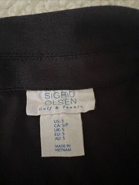 Sigrid Olsen Black Golf & Tennis dress women’s size small